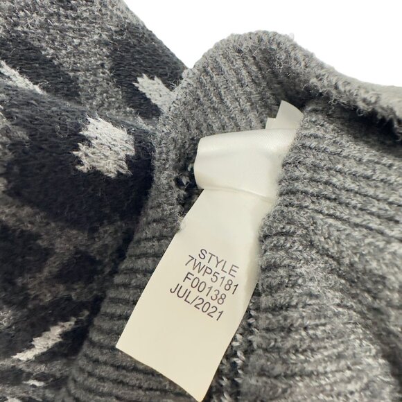 Lucky Brand Thick Knit Leopard Sweater Pullover - Picture 8 of 8
